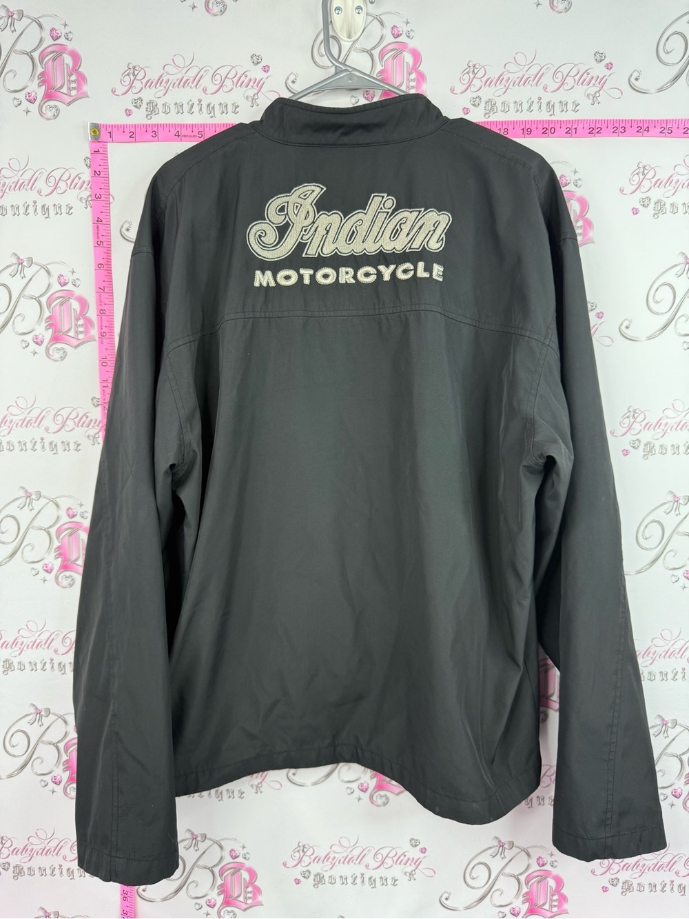 Indian Motorcycle jacket coat Men's Black Windbreaker Jacket
